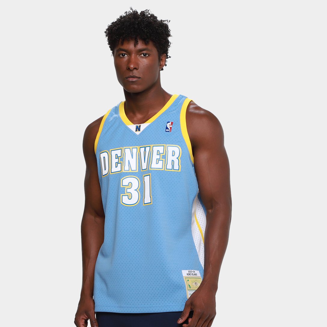 Regata NBA Mitchell & Ness - Azul Claro
